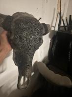 2x waterbuffelschedel incl hoorns..., Ophalen of Verzenden, Nieuw, Beeldje of Figuurtje