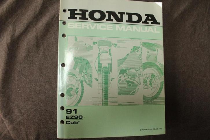 Honda EZ90 Cub 1990 / 1991 service manual EZ90, Motoren, Handleidingen en Instructieboekjes, Honda, Ophalen of Verzenden