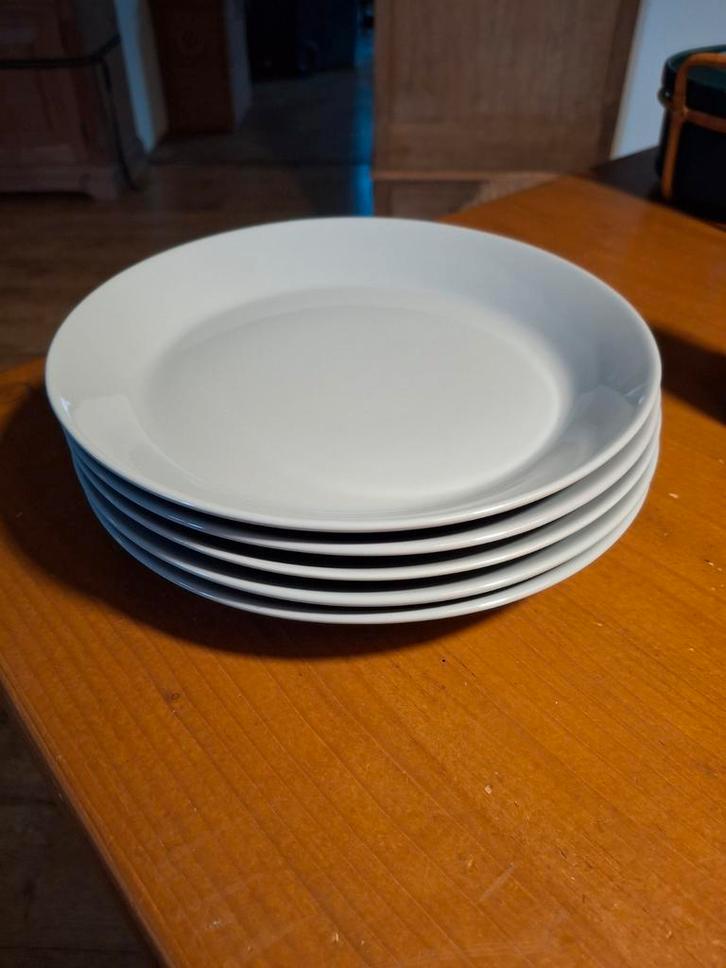 5 Iittala Teema lichtgrijze ontbijtborden, Huis en Inrichting, Keuken | Servies, Ophalen of Verzenden