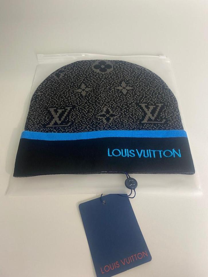 Louis Vuitton muts - Monogram Eclipse, Kleding | Heren, Mutsen, Sjaals en Handschoenen, Nieuw, Muts, Overige maten, Ophalen of Verzenden