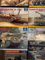 6 x WW2 Duitse tanks en geschut 1/35 + etch set Eduard, Tank, Italeri, 1:32 tot 1:50, Ophalen of Verzenden