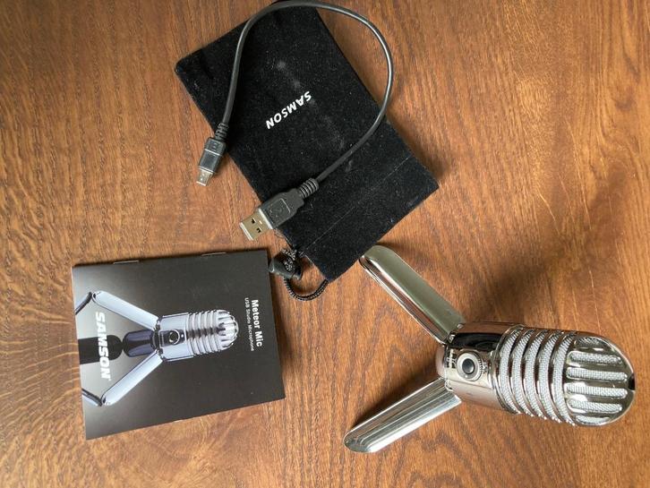 Samson Meteor mic USB microfoon condensator, Muziek en Instrumenten, Microfoons, Zo goed als nieuw, Studiomicrofoon, Ophalen of Verzenden