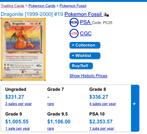 Dragonite 19/62 - Fossil Pokemon Kaart, Ophalen of Verzenden, Gebruikt, Losse kaart