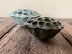 Lotus vaas Des Pots, donkergroen, 14 cm., Ophalen of Verzenden