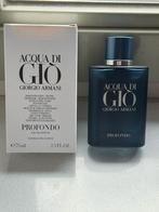 Acqua di Gio Profondo 75ML, Sieraden, Tassen en Uiterlijk, Uiterlijk | Parfum, Nieuw, Ophalen of Verzenden