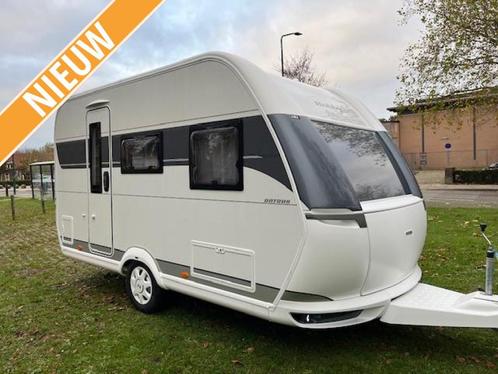 Hobby On Tour 390 SF Nieuw 2024, Caravans en Kamperen, Caravans, Bedrijf, tot en met 4, 1000 - 1250 kg, Treinzit, Hobby, Dwarsbed