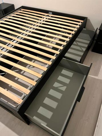 IKEA Brimnes bedframe met lades en lattenbodem 160x200 ZGAN - afbeelding 6