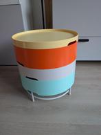IKEA | Bijzettafel met opbergruimte | PS 2014, Huis en Inrichting, Rond, Zo goed als nieuw, Ophalen, 45 tot 60 cm