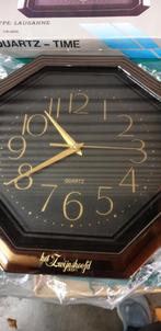 klok zwart quartz time nieuw, Huis en Inrichting, Woonaccessoires | Klokken, Ophalen of Verzenden, 'T Olde Gre-j, Info@toldegrej.nl