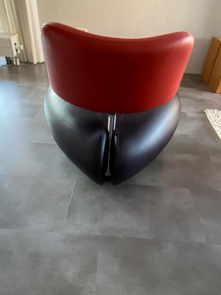 Leolux Pallone - Licht beschadigd, Huis en Inrichting, Fauteuils, Gebruikt, Leer, 75 tot 100 cm, Ophalen