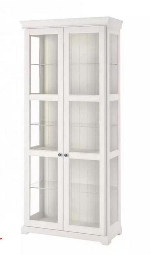 Ikea Liatorp Vitrinekast, Huis en Inrichting, Kasten | Vitrinekasten, Zo goed als nieuw, 150 tot 200 cm, 50 tot 100 cm, 25 tot 50 cm
