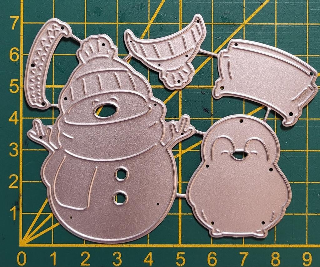 Snijmal  Pinguïn en sneeuwpop, Ophalen of Verzenden, Nieuw, Overige thema's, Pons of Mal