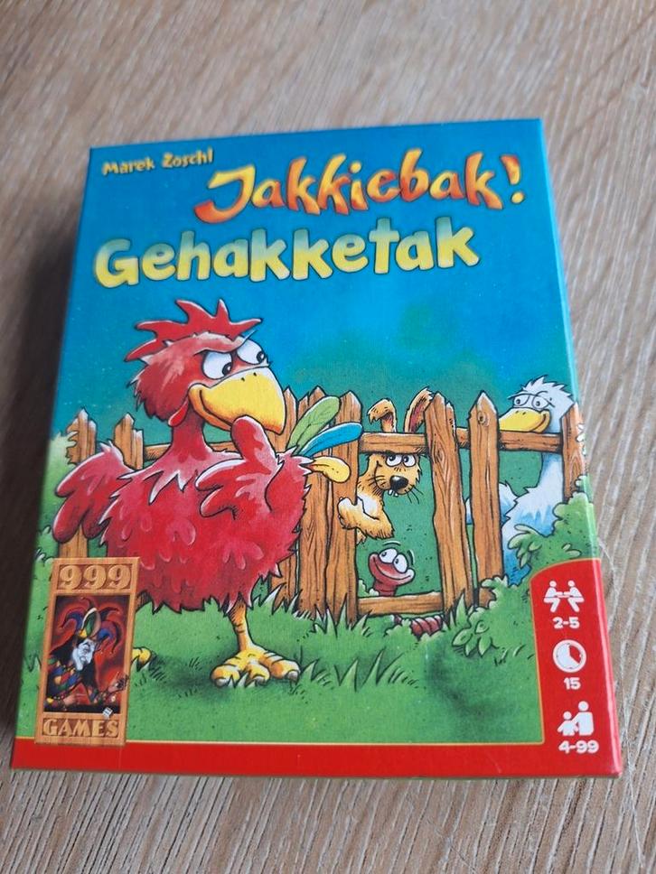 Jakkiebak Gehakketak,Kaartspel 999 Games,Compleet!!!, Hobby en Vrije tijd, Gezelschapsspellen | Kaartspellen, Zo goed als nieuw