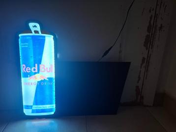 Zeldzame lichtreclame Redbull met schrijfbord beschikbaar voor biedingen