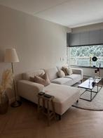 Mooie zandkleurige hoekbank, Huis en Inrichting, Banken | Bankstellen, Ophalen, 250 tot 300 cm, Gebruikt, Hoekbank