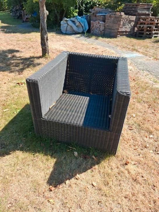 2 nette fauteuils voor in de tuin!, Tuin en Terras, Tuinsets en Loungesets, Zo goed als nieuw, Wicker, Ophalen