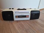 Panasonic vintage witte radio met casseterecorder, Ophalen