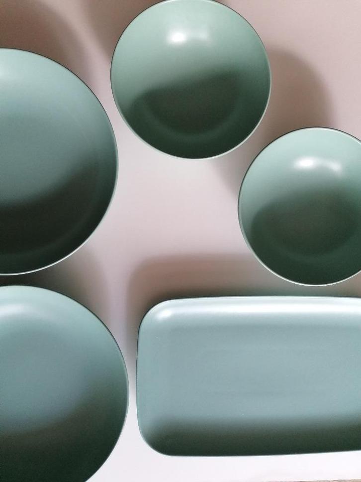 Turquoise mat IKEA servies, Huis en Inrichting, Keuken | Servies, Nieuw, Bord(en), Overige stijlen, Ophalen