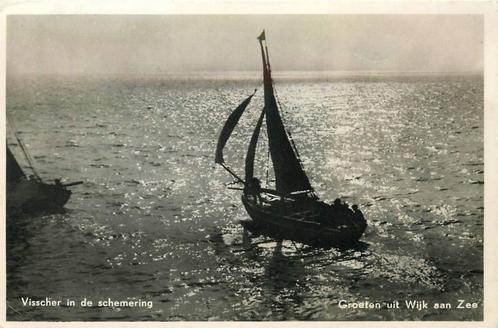 (388-467-003) Wijk aan Zee Visscher in de Schemering, Verzamelen, Ansichtkaarten | Nederland, Noord-Holland, Verzenden