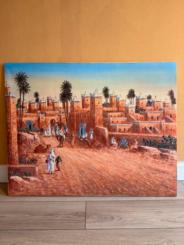 Canvas Schilderij Marokko - Uniek Kunstwerk Marrakech beschikbaar voor biedingen