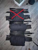 Vidaxl Achtergrondsysteem 2x 300x300cm - Zwart, Audio, Tv en Foto, Fotografie | Fotostudio en Toebehoren, Ophalen of Verzenden