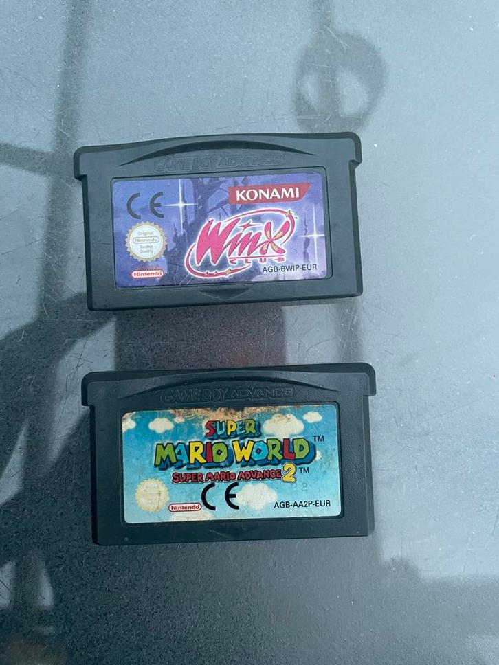 Game Boy Advance Games: Winx & Super Mario World, Spelcomputers en Games, Games | Nintendo Game Boy, Gebruikt, Avontuur en Actie