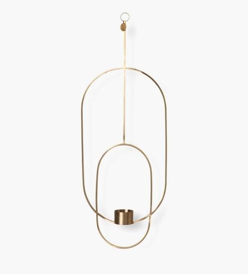 Ferm Living vintage design hanger/theelichthouder, messing, Huis en Inrichting, Woonaccessoires | Kandelaars en Kaarsen, Gebruikt