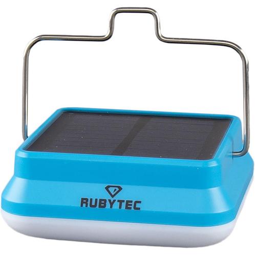 RUBYTEC SOLARE USB SOLAR LANTERN BLAUW, Caravans en Kamperen, Zaklampen, Nieuw, Accu, Ophalen of Verzenden