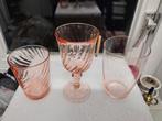 3 verschillende vintage glazen, Antiek en Kunst, Ophalen of Verzenden