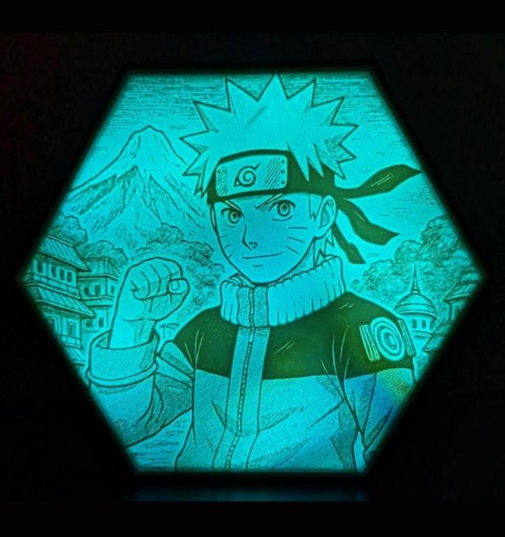 Naruto hexagon multi-color led lamp, Huis en Inrichting, Lampen | Tafellampen, Nieuw, Minder dan 50 cm, Kunststof, Ophalen of Verzenden