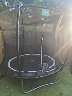 Trampoline (244) met veiligheidsnet en trappetje, Kinderen en Baby's, Speelgoed | Buiten | Trampolines, Ophalen, Zo goed als nieuw