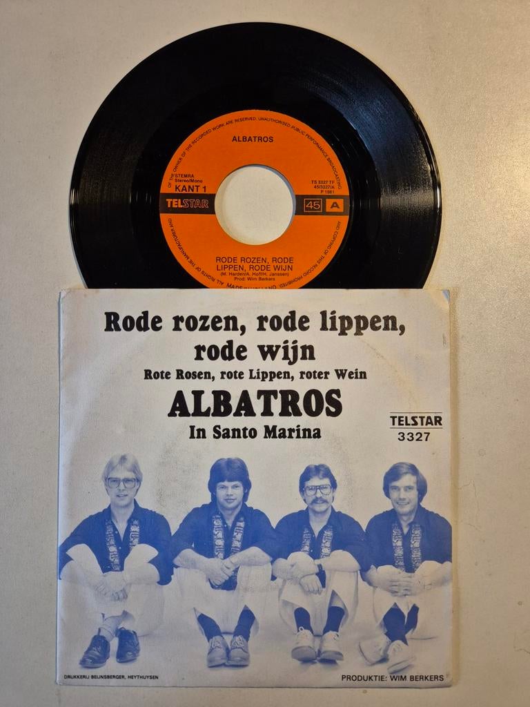 Albatros-Rode rozen, rode lippen, rode wijn, Cd's en Dvd's, Ophalen of Verzenden, Zo goed als nieuw, Overige formaten, Levenslied of Smartlap