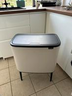 Brabantia Bo Touch Bin Prullenbak - 11 + 23 liter Soft beige, Huis en Inrichting, Ophalen, Overige materialen, Gebruikt, 50 tot 75 cm