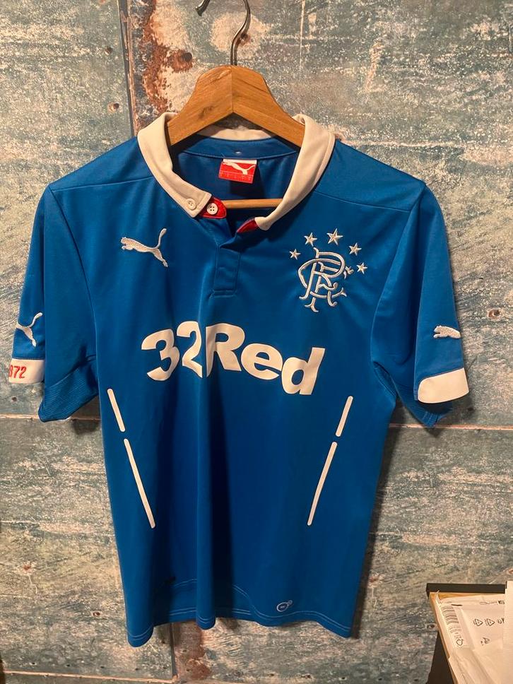 Vintage Glasgow Rangers Voetbalshirt 2014/2015 - Maat S, Sport en Fitness, Voetbal, Zo goed als nieuw, Ophalen of Verzenden