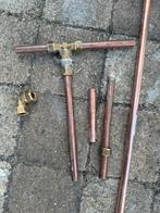 Koper koppeling fitting messing kraan, Doe-het-zelf en Verbouw, Buizen en Afvoer, Ophalen, Overige materialen, Gebruikt, Overige typen
