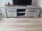 Tv meubel & Salontafel - Grijs met aluminium, Huis en Inrichting, Kasten | Televisiemeubels, Ophalen, Gebruikt, Tucson Grey, Minder dan 100 cm