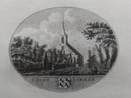 59 / Limmen Castricum - Gravure uit 1793 Oleffen & Bakker, Antiek en Kunst, Ophalen of Verzenden