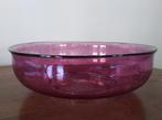 Engelse bowl, cranberry glass, Ophalen of Verzenden