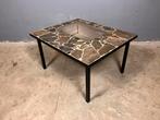 Brutalist salontafel bijzettafel leisteen plantenbak, Huis en Inrichting, Tafels | Salontafels, Ophalen, 50 tot 100 cm, W, T