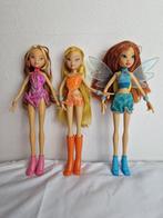 Set of 3 Winx club dolls Bloom, Stella and Flora 2004, Ophalen of Verzenden, Gebruikt, Pop