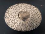 Zilverkleurig Doosje met Hart, Antiek en Kunst, Curiosa en Brocante, Ophalen of Verzenden