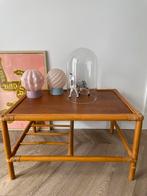 Vintage salontafel | rotan bijzettafel | boho tafel | retro, Huis en Inrichting, Tafels | Salontafels, Ophalen of Verzenden