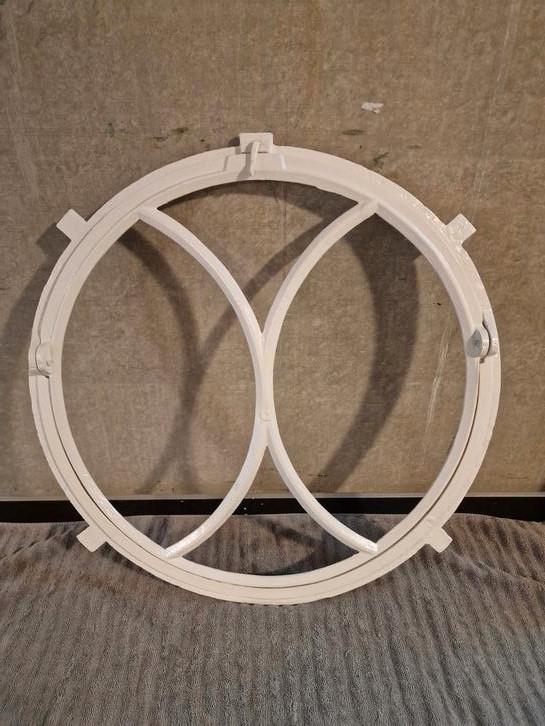 Gietijzeren Rond Stalraam., Doe-het-zelf en Verbouw, Glas en Ramen, Gebruikt, Gevelraam of Ruit, Minder dan 80 cm, Minder dan 80 cm