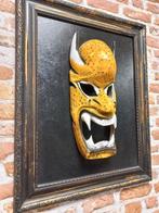 Schilderij. Filipino 21 Fugao Tribal Head Demon. 38X48., Antiek en Kunst, Ophalen of Verzenden