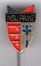 NSU Prinz zilverkleurig auto speldje ( C_067 ), Verzamelen, Speldjes, Pins en Buttons, Verzenden, Zo goed als nieuw, Transport