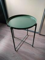 Groene Ikea Galdom Bijzettafel, Huis en Inrichting, 45 tot 60 cm, Minder dan 55 cm, Metaal of Aluminium, Rond