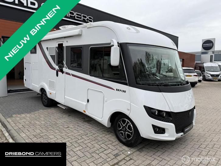 Rapido I 896F Automaat Queensbed Hefbed Face To Face Zonnepa, Caravans en Kamperen, Campers, Bedrijf, tot en met 4, Integraal
