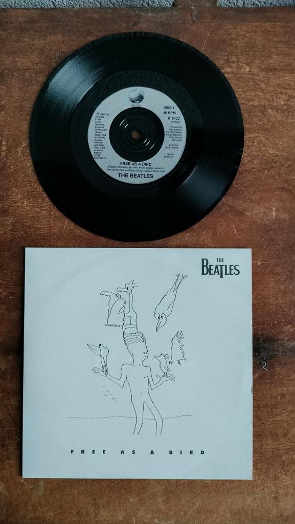 The Beatles - Free as a Bird (1995), Cd's en Dvd's, Vinyl Singles, Gebruikt, Pop, Ophalen of Verzenden