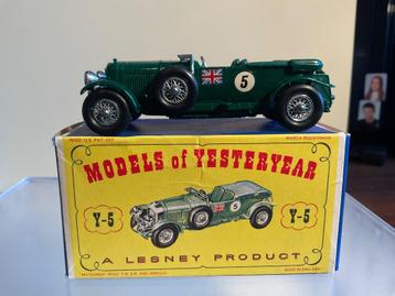 Matchbox Lesney Yesteryear “Blower” Bentley 1929 mint/box beschikbaar voor biedingen