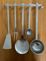 Lepelrek Gero Zilmeta 5-delig met ophangbeugel (Vintage), Ophalen, Zo goed als nieuw, Rvs of Chroom, Vaatwasserbestendig